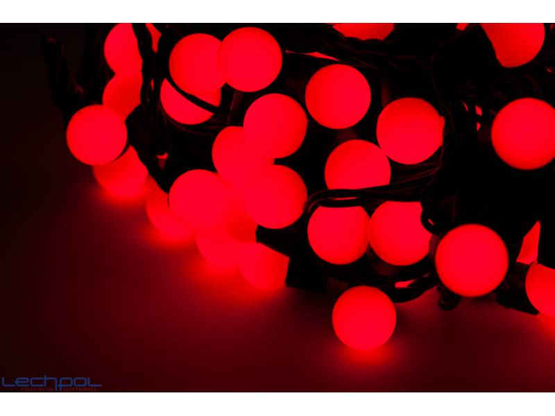 LED kerstverlichting - Rode bolletjes - 200 stuks - 20 meter LED kerstverlichting - Rode bolletjes - 200 stuks - 20 meter